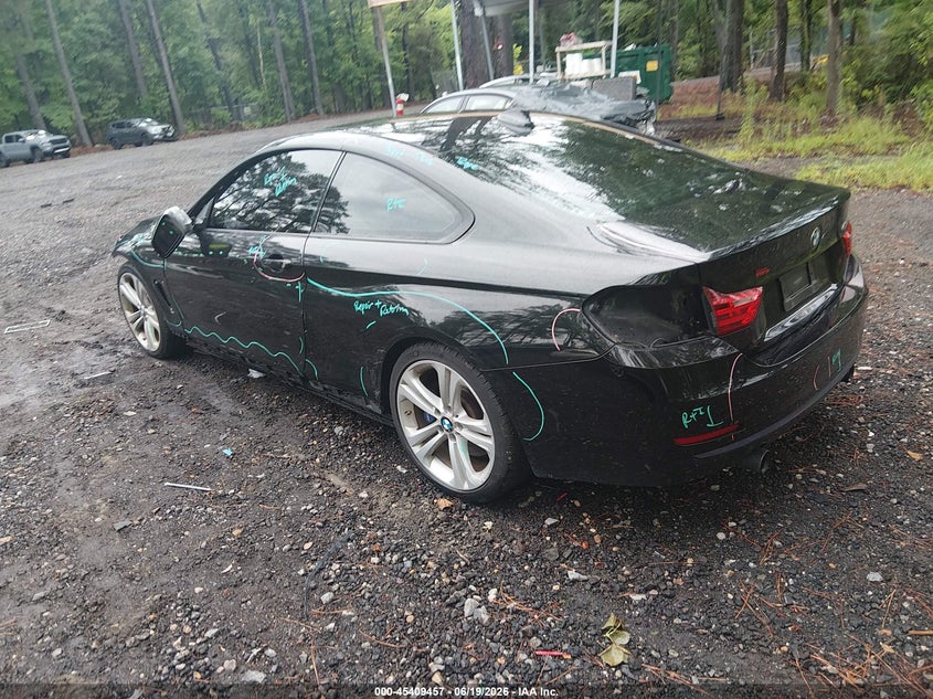 2014 BMW 4er VIN WBA3R5C58EF784579 IAAI salvage auction — FRONT & REAR, Clear (Virginia), sold $1,850 on 2026-07-09 (photo 3)