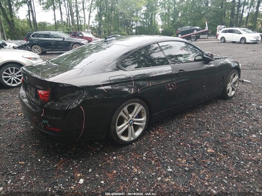 2014 BMW 4er VIN WBA3R5C58EF784579 IAAI salvage auction — FRONT & REAR, Clear (Virginia), sold $1,850 on 2026-07-09 (photo 4)