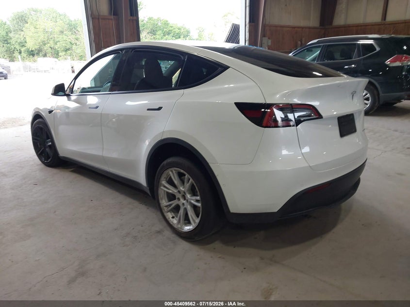 2022 Tesla Model y VIN 7SAYGDEEXNA012823 IAAI salvage auction — RIGHT FRONT, Salvage Title, sold $525 on 2026-07-23 (photo 3)