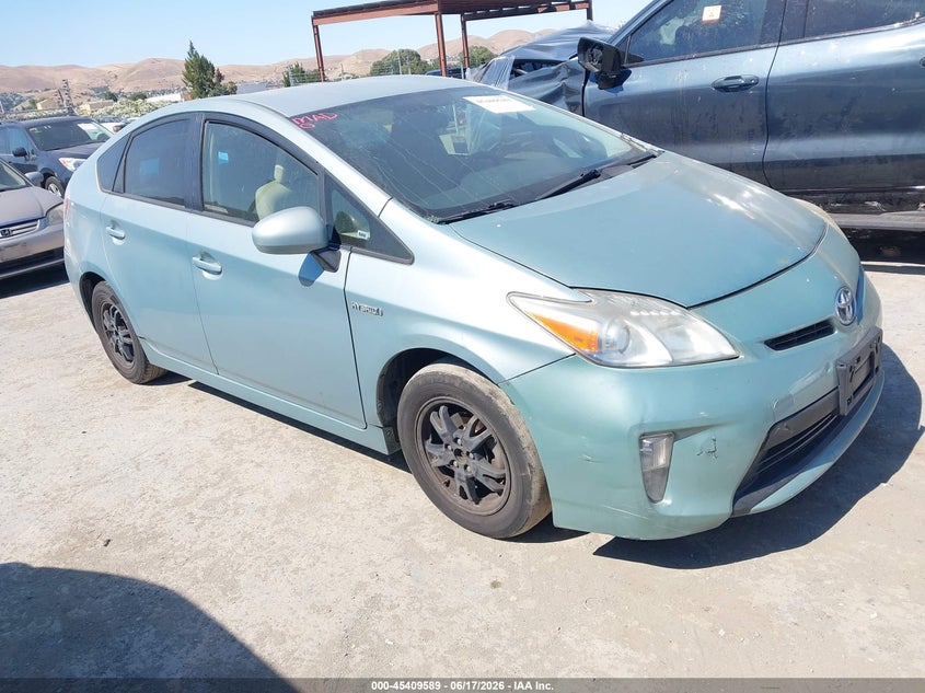 2012 Toyota Prius VIN JTDKN3DU0C5465541 IAAI salvage auction — REAR END, Salvage (California), sold $1,175 on 2026-07-16 (photo 1)