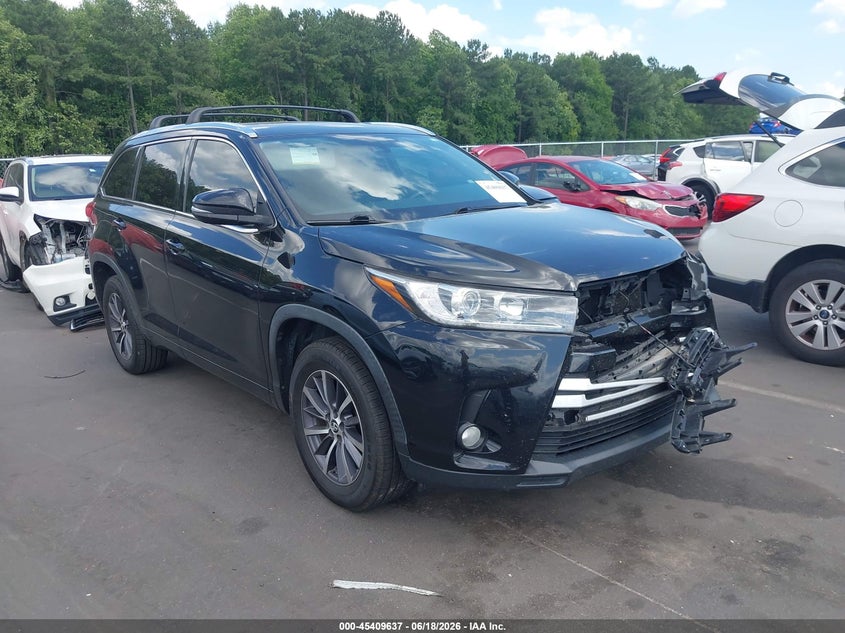 2017 Toyota Highlander VIN 5TDKZRFH5HS516900 IAAI salvage auction — FRONT END, Salvage (Idaho), sold $425 on 2026-07-29 (photo 1)