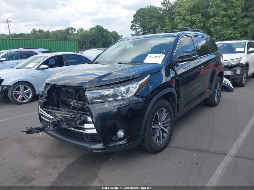 2017 Toyota Highlander VIN 5TDKZRFH5HS516900 IAAI salvage auction — FRONT END, Salvage (Idaho), sold $425 on 2026-07-29 (photo 2)