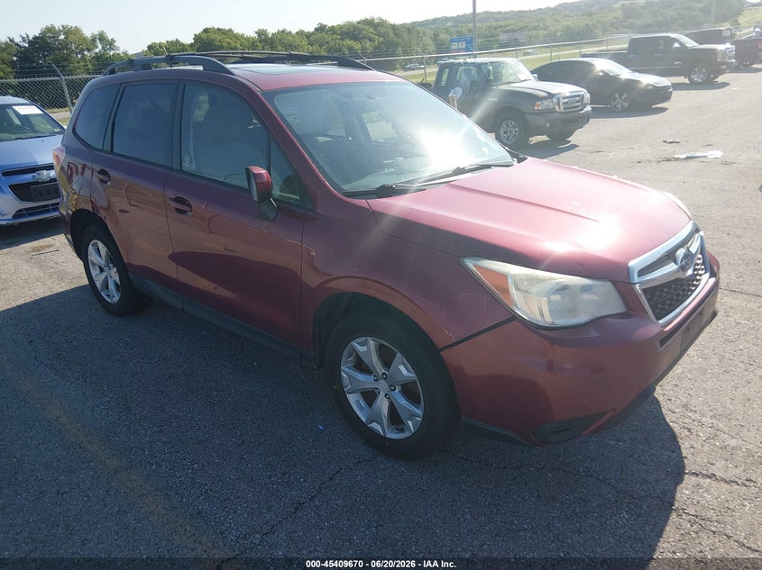 2015 Subaru Forester VIN JF2SJADC2FH468193 IAAI salvage auction — NORMAL WEAR, Clear (Missouri), sold $800 on 2026-07-30 (photo 1)
