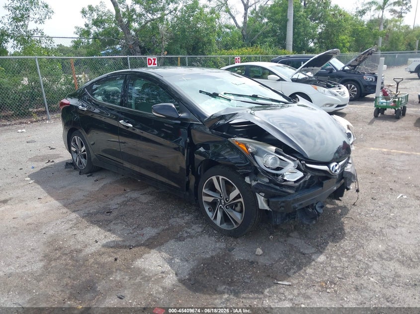 2015 Hyundai Elantra VIN KMHDH4AE9FU370551 IAAI salvage auction — FRONT END, Rebuildable (Florida), sold $975 on 2026-07-06 (photo 1)