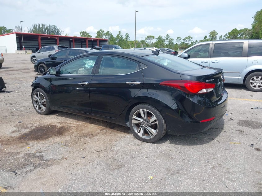 2015 Hyundai Elantra VIN KMHDH4AE9FU370551 IAAI salvage auction — FRONT END, Rebuildable (Florida), sold $975 on 2026-07-06 (photo 3)