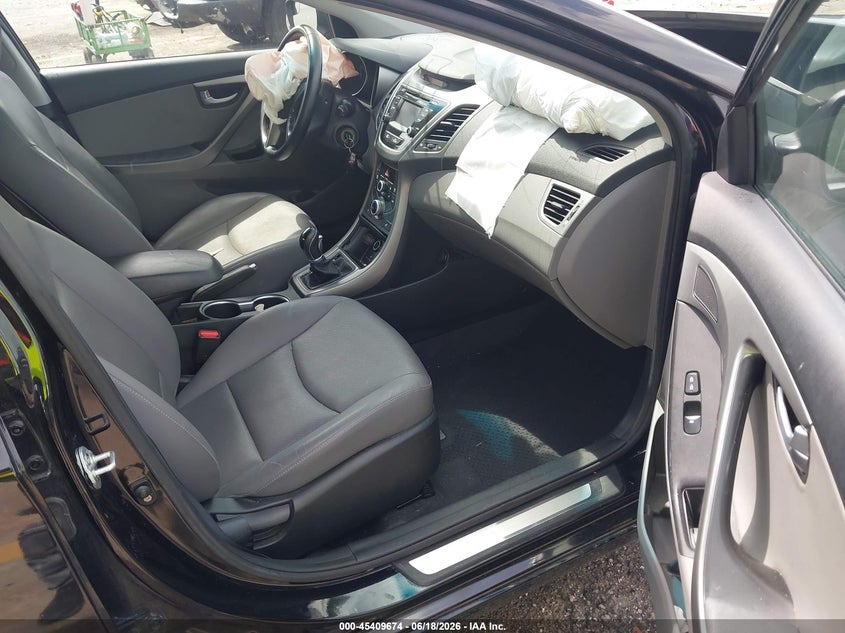 2015 Hyundai Elantra VIN KMHDH4AE9FU370551 IAAI salvage auction — FRONT END, Rebuildable (Florida), sold $975 on 2026-07-06 (photo 5)