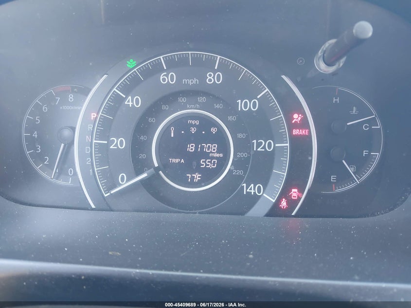 2013 Honda Cr-v VIN 2HKRM4H74DH645084 IAAI salvage auction — FRONT END, Salvage (North Carolina), sold $2,100 on 2026-07-11 (photo 7)