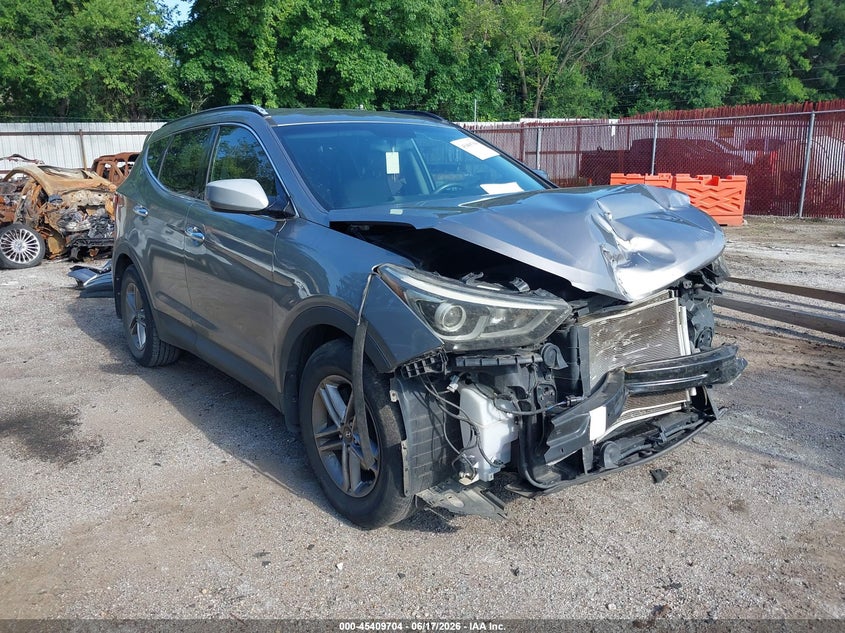2017 Hyundai Santa fe VIN 5XYZU3LB9HG444347 IAAI salvage auction — FRONT END, Salvage (Arkansas), sold $1,750 on 2026-07-30 (photo 1)
