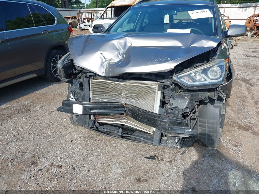 2017 Hyundai Santa fe VIN 5XYZU3LB9HG444347 IAAI salvage auction — FRONT END, Salvage (Arkansas), sold $1,750 on 2026-07-30 (photo 6)