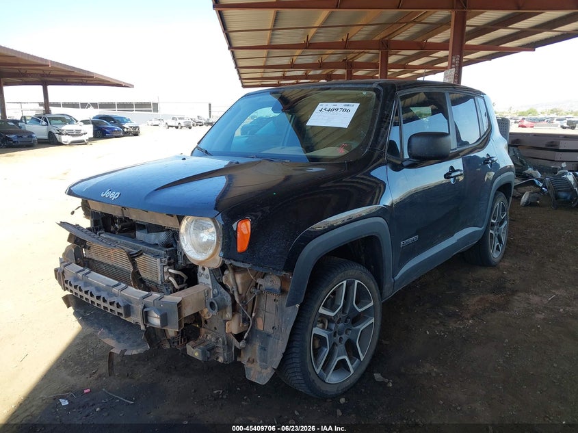 2020 Jeep Renegade VIN ZACNJBAB6LPL86479 IAAI salvage auction — RIGHT FRONT, Salvage (Arizona), sold $2,000 on 2026-07-28 (photo 2)