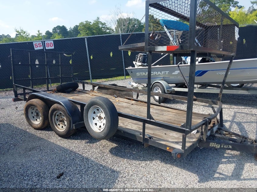 2014 Big tex trailer co inc Unknown VIN 16VNX162XE3068719 IAAI salvage auction — SIDE, Bos Undocumented Trailer (South Carolina), sold $100 on 2026-08-26 (photo 1)