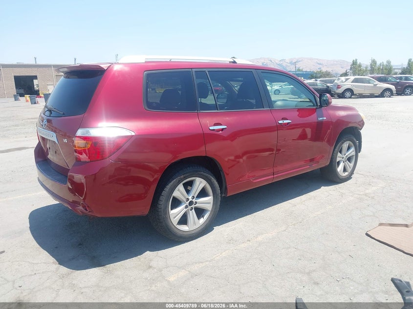 2008 Toyota Highlander VIN JTEDS42A582016120 IAAI salvage auction — FRONT END, Salvage (California), sold $2,050 on 2026-07-12 (photo 4)