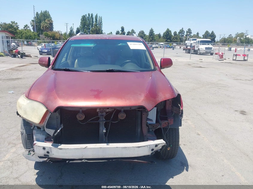 2008 Toyota Highlander VIN JTEDS42A582016120 IAAI salvage auction — FRONT END, Salvage (California), sold $2,050 on 2026-07-12 (photo 6)