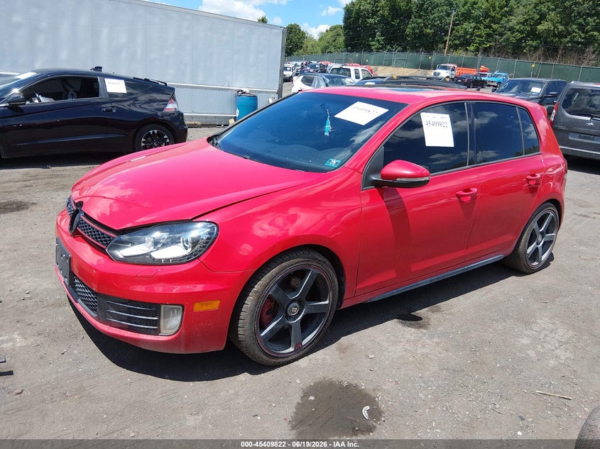 2013 Volkswagen Gti VIN WVWHD7AJ0DW123520 IAAI salvage auction — RIGHT FRONT, Salvage (Pennsylvania), sold $1,250 on 2026-07-21 (photo 2)