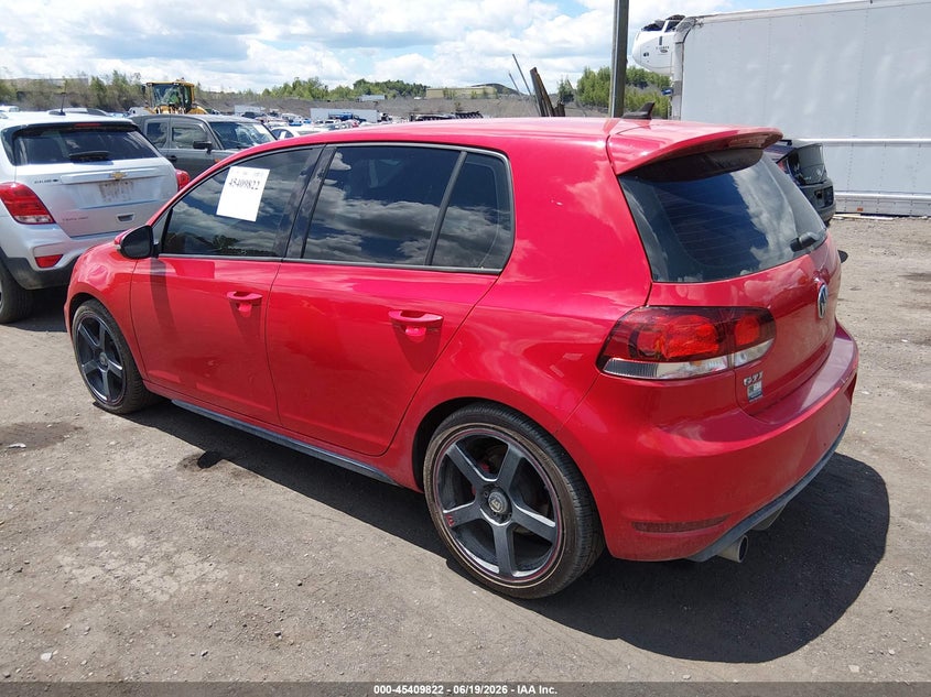 2013 Volkswagen Gti VIN WVWHD7AJ0DW123520 IAAI salvage auction — RIGHT FRONT, Salvage (Pennsylvania), sold $1,250 on 2026-07-21 (photo 3)