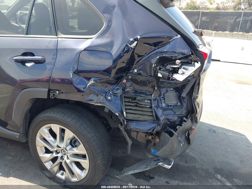 2019 Toyota Rav 4 VIN JTMC1RFV1KD027530 IAAI salvage auction — LEFT REAR, Salvage (California), sold $8,300 on 2026-07-09 (photo 6)