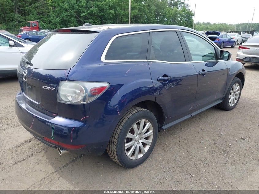 2011 Mazda Cx-7 VIN JM3ER2CM0B0374608 IAAI salvage auction — LEFT SIDE, Salvage - Greater Than 75% (Maryland), sold $650 on 2026-07-15 (photo 4)
