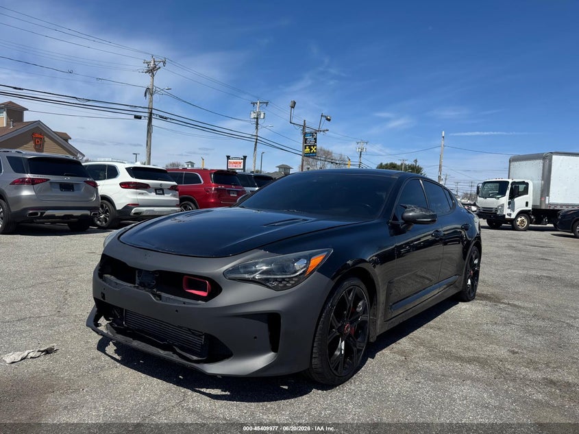 2019 Kia Stinger VIN KNAE55LC9K6057823 IAAI salvage auction — UNKNOWN, Clear (Maryland), sold $11,400 on 2026-07-19 (photo 2)