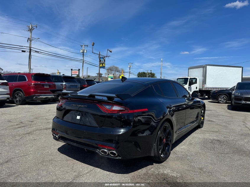 2019 Kia Stinger VIN KNAE55LC9K6057823 IAAI salvage auction — UNKNOWN, Clear (Maryland), sold $11,400 on 2026-07-19 (photo 4)
