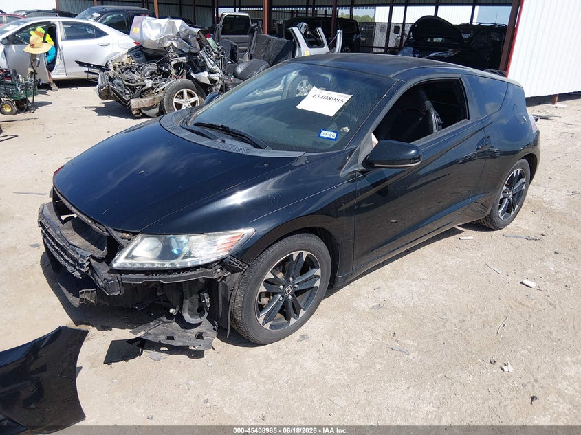 2014 Honda Cr-z VIN JHMZF1D67ES002512 IAAI salvage auction — FRONT END, Salvage (Texas), sold $25 on 2026-07-28 (photo 2)