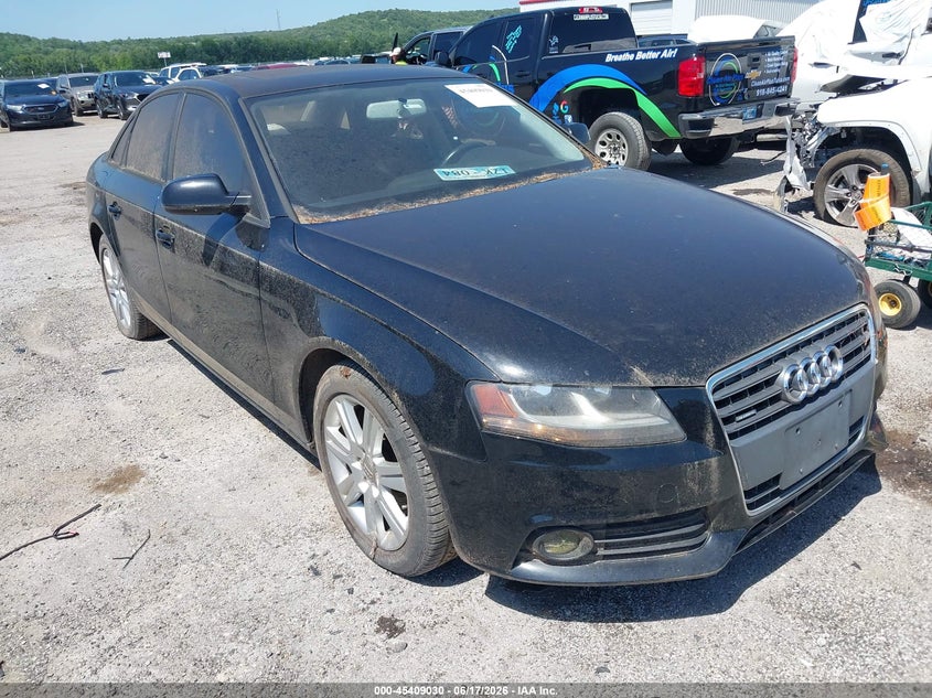 2010 Audi A4 VIN WAUBFAFL6AN033455 IAAI salvage auction — NORMAL WEAR, Clear - Public Restricted (Oklahoma), sold $375 on 2026-07-14 (photo 1)