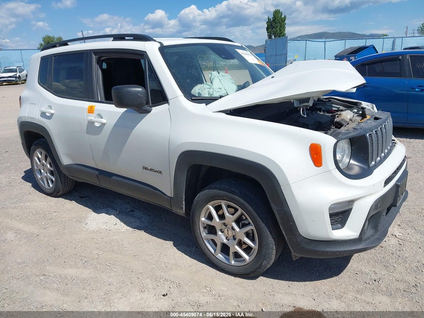 2022 Jeep Renegade VIN ZACNJDB13NPN52204 IAAI salvage auction — LEFT FRONT, Salvage (Montana), sold $25 on 2026-08-08 (photo 1)
