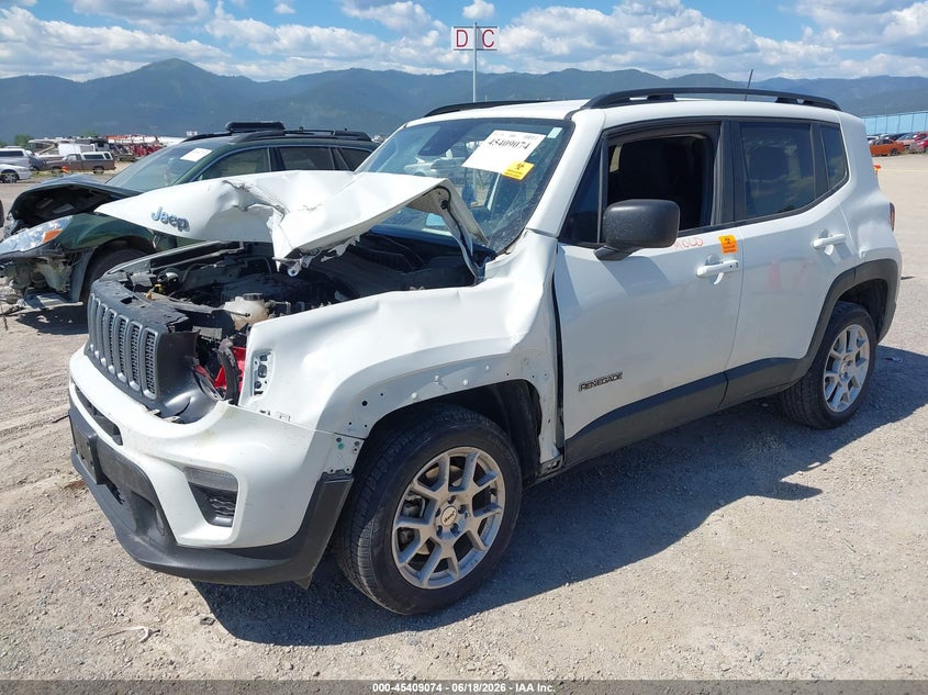 2022 Jeep Renegade VIN ZACNJDB13NPN52204 IAAI salvage auction — LEFT FRONT, Salvage (Montana), sold $25 on 2026-08-08 (photo 2)