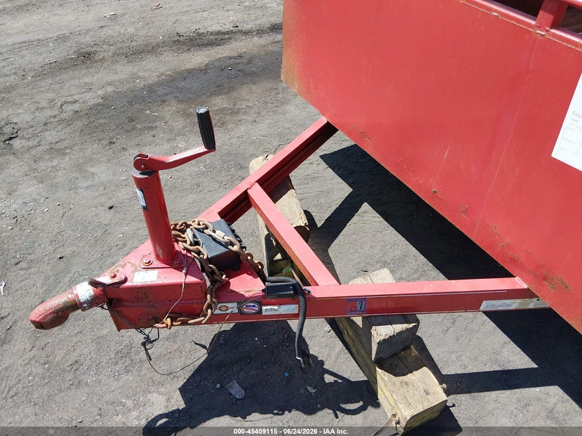 2006 Carry on 12' trailer VIN 4YMLT1229BV030500 IAAI salvage auction — REAR END, Salvage (Pennsylvania), sold $700 on 2026-07-07 (photo 7)