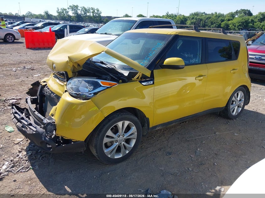 2015 Kia Soul VIN KNDJP3A51F7207573 IAAI salvage auction — FRONT & REAR, Clear (Tennessee), sold $475 on 2026-07-30 (photo 2)