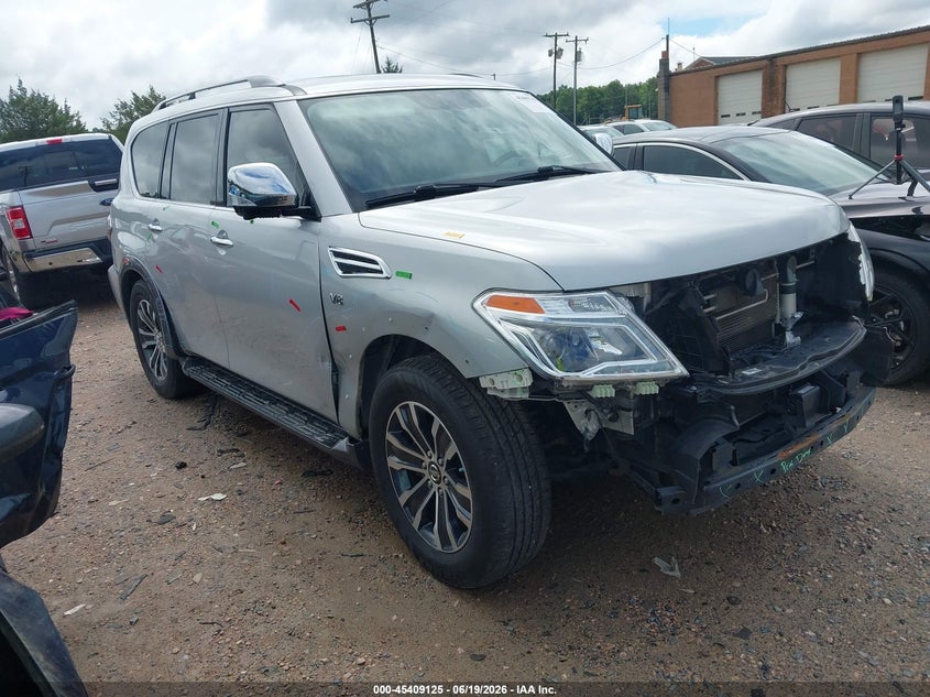 2020 Nissan Armada VIN JN8AY2ND0LX015862 IAAI salvage auction — FRONT END, Salvage (North Carolina), sold $4,900 on 2026-07-27 (photo 1)