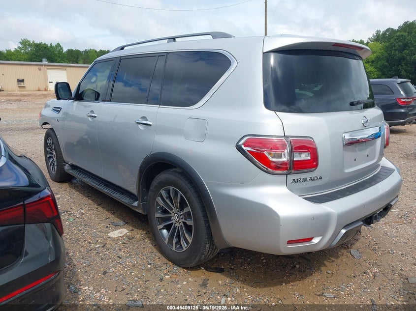 2020 Nissan Armada VIN JN8AY2ND0LX015862 IAAI salvage auction — FRONT END, Salvage (North Carolina), sold $4,900 on 2026-07-27 (photo 3)