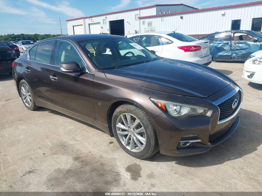 2015 Infiniti Q50 VIN JN1BV7AR6FM397153 IAAI salvage auction — NORMAL WEAR, Clear (Missouri), sold $525 on 2026-07-28 (photo 1)