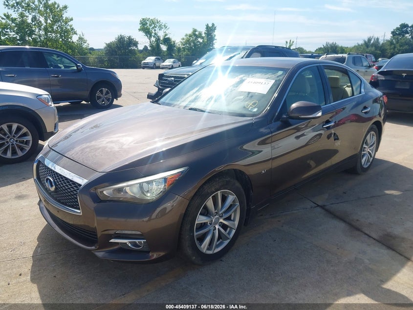 2015 Infiniti Q50 VIN JN1BV7AR6FM397153 IAAI salvage auction — NORMAL WEAR, Clear (Missouri), sold $525 on 2026-07-28 (photo 2)