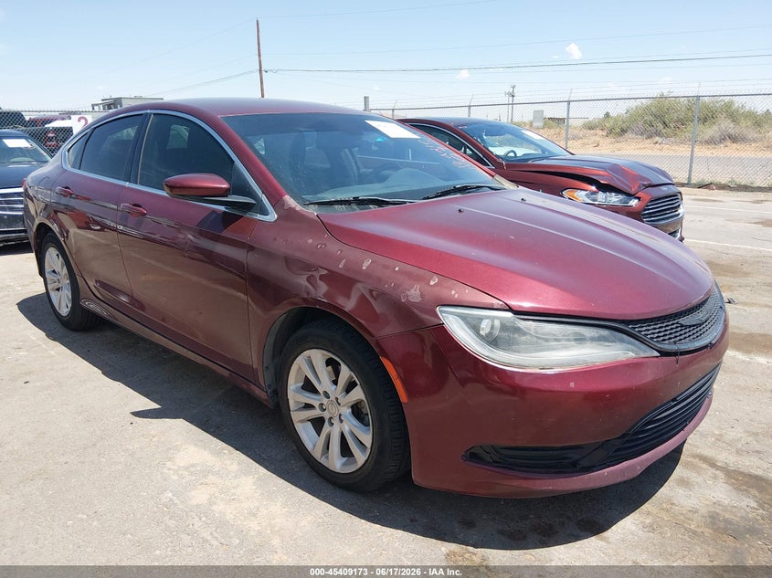 2015 Chrysler 200 VIN 1C3CCCAB2FN583743 IAAI salvage auction — NORMAL WEAR, Clear (New Mexico), sold $1,050 on 2026-07-22 (photo 1)