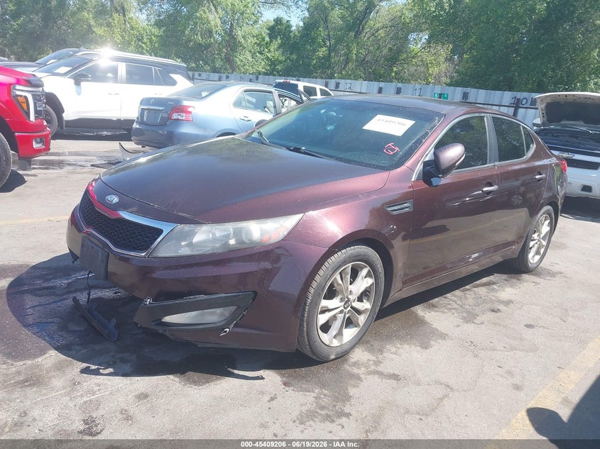 2011 Kia Optima VIN KNAGN4A7XB5048188 IAAI salvage auction — FRONT & REAR, Salvage (Utah), sold $475 on 2026-07-09 (photo 2)