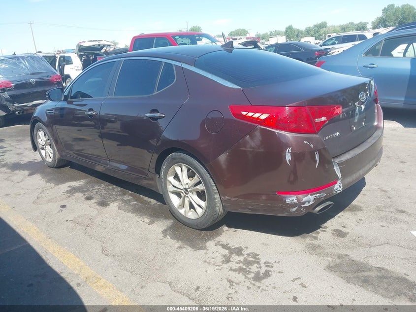 2011 Kia Optima VIN KNAGN4A7XB5048188 IAAI salvage auction — FRONT & REAR, Salvage (Utah), sold $475 on 2026-07-09 (photo 3)