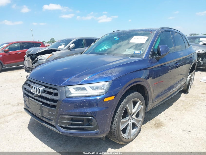 2019 Audi Q5 VIN WA1CNAFY2K2073678 IAAI salvage auction — REAR END, Salvage (Texas), sold $5,700 on 2026-07-21 (photo 2)