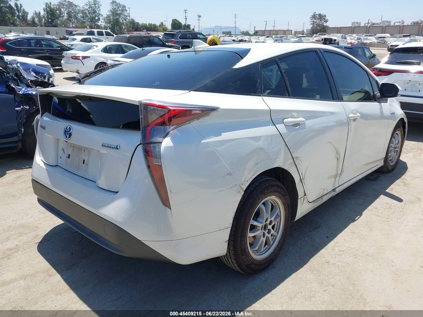 2016 Toyota Prius VIN JTDKBRFU8G3015517 IAAI salvage auction — SIDE, Salvage (California), sold $4,450 on 2026-07-10 (photo 4)