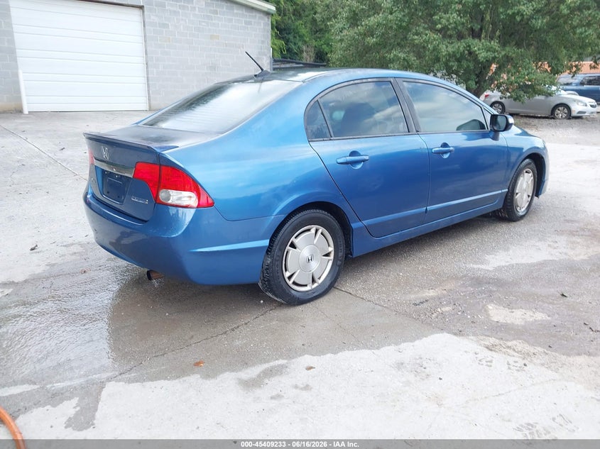 2009 Honda Civic hybrid VIN JHMFA362X9S015848 IAAI salvage auction — NORMAL WEAR, Clear (Tennessee), sold $300 on 2026-07-22 (photo 4)