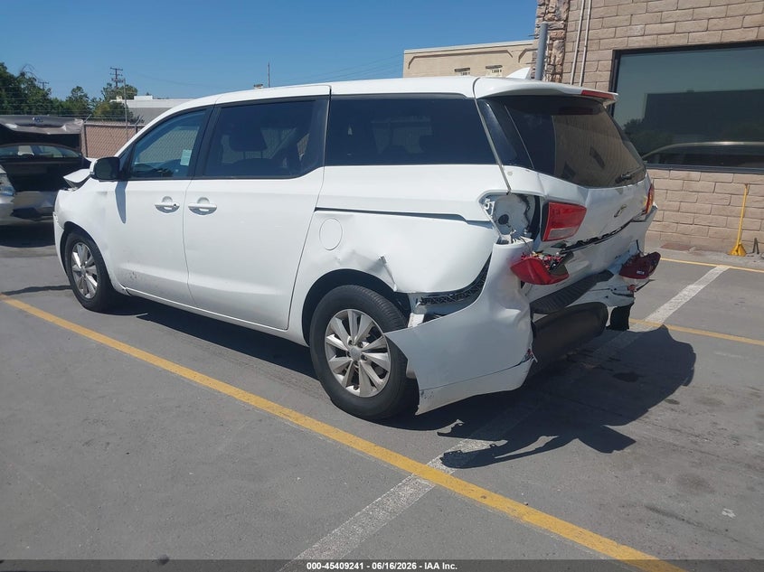 2017 Kia SEDONA VIN KNDMB5C12H6224196 IAAI salvage auction — FRONT & REAR, Salvage (California), sold $1,525 on 2026-07-13 (photo 3)