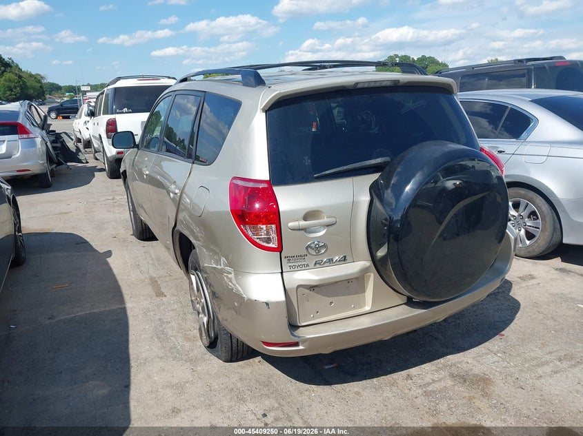 2008 Toyota Rav4 VIN JTMBK31VX86043896 IAAI salvage auction — LEFT REAR, Salvage (North Carolina), sold $1,125 on 2026-07-15 (photo 3)