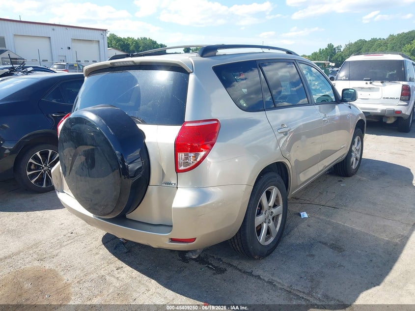 2008 Toyota Rav4 VIN JTMBK31VX86043896 IAAI salvage auction — LEFT REAR, Salvage (North Carolina), sold $1,125 on 2026-07-15 (photo 4)