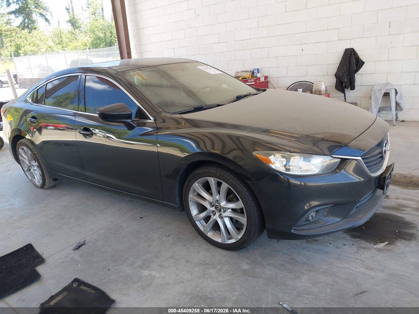 2015 Mazda 6 VIN JM1GJ1V58F1203694 IAAI salvage auction — LEFT SIDE, Bill Of Sale (Washington), sold $725 on 2026-07-15 (photo 1)
