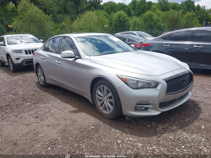 2016 Infiniti Q50 VIN JN1EV7AR9GM342534 IAAI salvage auction — NORMAL WEAR, Clear (Illinois), sold $1,275 on 2026-07-29 (photo 1)