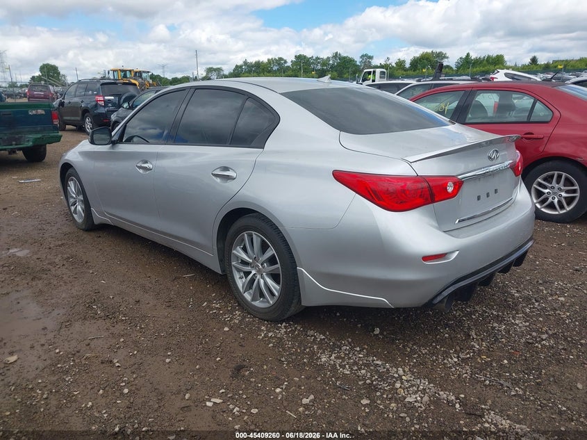 2016 Infiniti Q50 VIN JN1EV7AR9GM342534 IAAI salvage auction — NORMAL WEAR, Clear (Illinois), sold $1,275 on 2026-07-29 (photo 3)