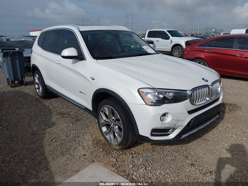 2016 BMW X3 VIN 5UXWX9C57G0D79043 IAAI salvage auction — FRONT END, Certificate Of Destruction (Louisiana), sold $3,000 on 2026-07-22 (photo 1)