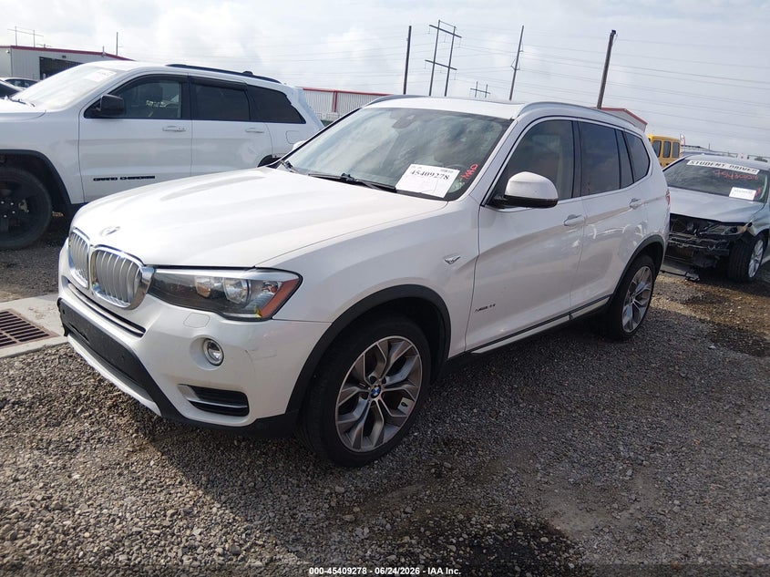 2016 BMW X3 VIN 5UXWX9C57G0D79043 IAAI salvage auction — FRONT END, Certificate Of Destruction (Louisiana), sold $3,000 on 2026-07-22 (photo 2)