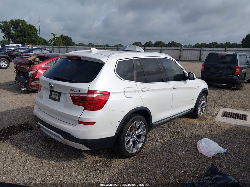 2016 BMW X3 VIN 5UXWX9C57G0D79043 IAAI salvage auction — FRONT END, Certificate Of Destruction (Louisiana), sold $3,000 on 2026-07-22 (photo 4)