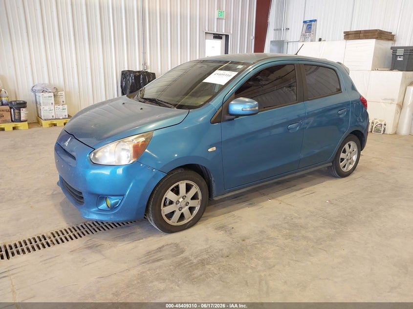 2015 Mitsubishi Mirage VIN ML32A4HJ0FH054308 IAAI salvage auction — UNKNOWN, Salvage (Utah), sold $375 on 2026-07-20 (photo 2)