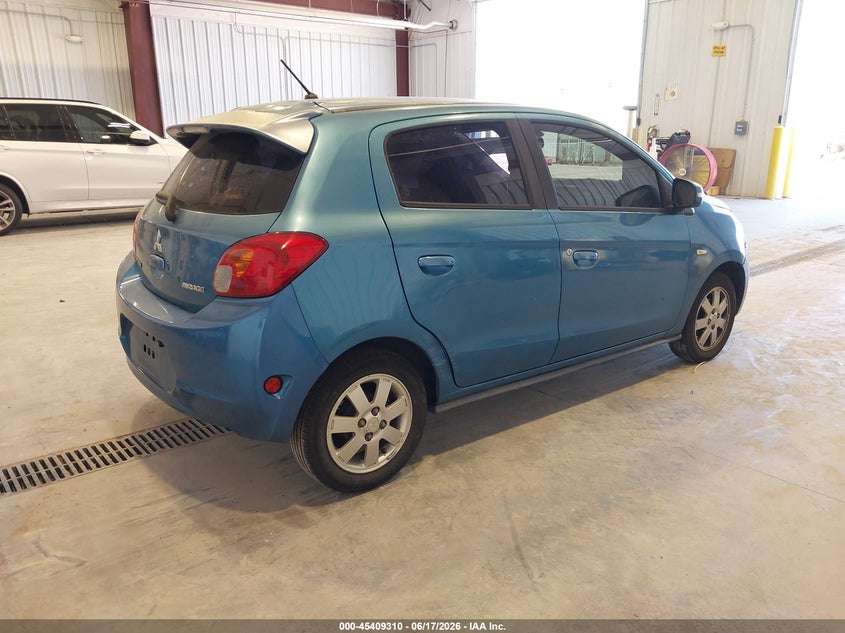 2015 Mitsubishi Mirage VIN ML32A4HJ0FH054308 IAAI salvage auction — UNKNOWN, Salvage (Utah), sold $375 on 2026-07-20 (photo 4)